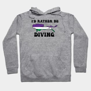 I'd Rather Be Diving: Genderqueer Pride Hoodie